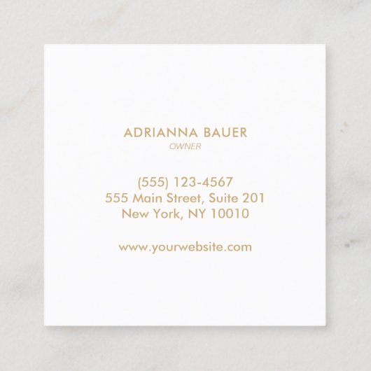 ヨガターコイズブルーマンダラ スクエア名刺 (裏面)