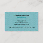 ヨガターコイズホリスティックマンダラハンドドロー仏ine 名刺 (裏面)