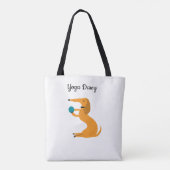 ヨガダウフィットネストートビーチバッグ トートバッグ (裏面)