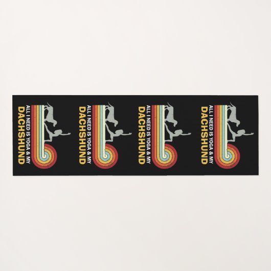 ヨガダシュントおもしろいヴィンテージ ヨガマット (裏面(横))