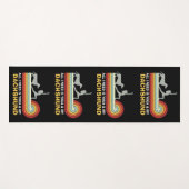 ヨガダシュントおもしろいヴィンテージ ヨガマット (正面(横))