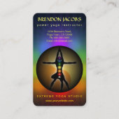 ヨガチャクラマンリーポーズインストラクター先生 名刺 (正面)