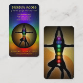 ヨガチャクラ男らしポーズインストラクター先生 名刺 (正面/裏面)