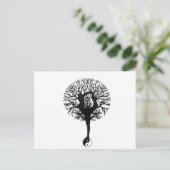 ヨガツリーバランス ポストカード (スタンド正面)