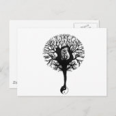 ヨガツリーバランス ポストカード (正面/裏面)