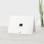 ヨガツリーポジションハッピーバースデーナマステカード カード (裏面)