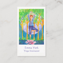 ヨガツリーポーズフルムーン 名刺