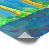 ヨガツリーポーズ ポスター (角)