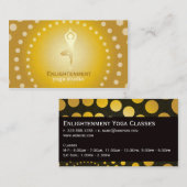 ヨガツリーポーズ(金ゴールド) 名刺 (正面/裏面)