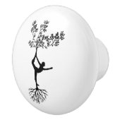 ヨガツリールーツセラミック引き出しキャビネットノブ セラミックノブ (右)