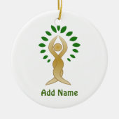 ヨガツリー セラミックオーナメント (正面)