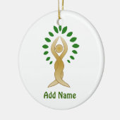 ヨガツリー セラミックオーナメント (左)