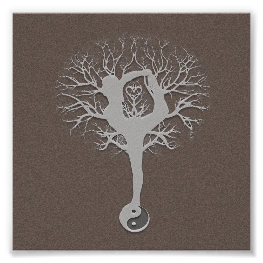 ヨガツリー フォトプリント            (正面)