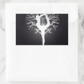 ヨガツリー 長方形シール (バッグ)