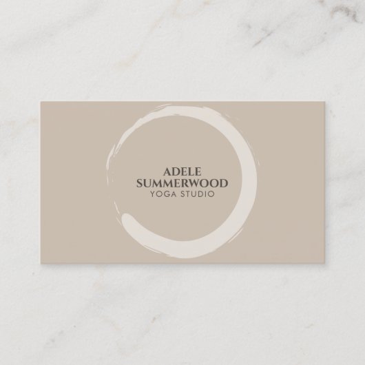 ヨガテーマエンソサークルモティーチトープ 名刺 (正面)