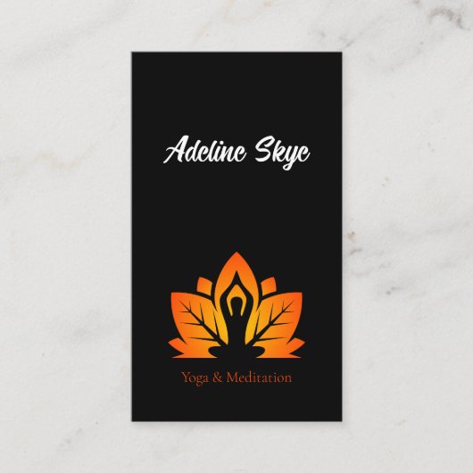 ヨガデザイン 名刺 (正面)