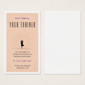 ヨガトレーナー |プロフェッショナル先生 (正面&裏面)