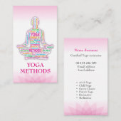 ヨガトレーナー 名刺 (正面/裏面)