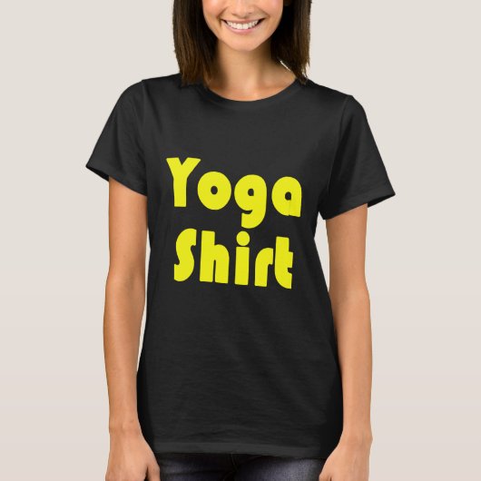 ヨガトレーニング及びエクササイズ訓練ことわざミーム Tシャツ (正面)