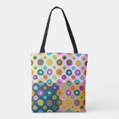 ヨガトートバッ数々のグカラフルボファンキーホおもしろい トートバッグ (裏面)