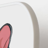 ヨガドグフランスのルドッグおもしろい犬 ピックルボールラケット (左詳細)