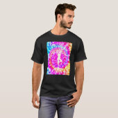 ヨガナマステ月タイダイ仏教の木 Tシャツ (正面フル)