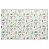 ヨガナマステ瞑想紫蓮の花 ファブリック (ファットクウォーター)