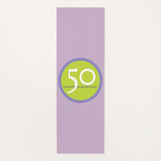 ヨガハッピーバースデー50 ヨガマット (正面)