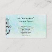 *～*ヨガハムサの手のファティマ – 月のクレーター 名刺 (裏面)