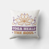 ヨガハルツソウル引用文ロータスフラワーゼン クッション (裏面)