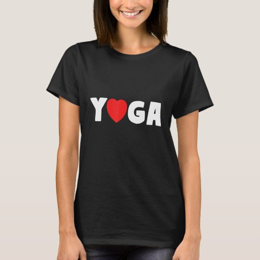 ヨガハートラブヨギフィットネス Tシャツ (正面)