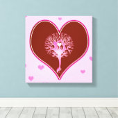 ヨガハート キャンバスプリント (インサイチュ (ウッドフロア))