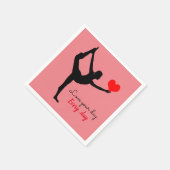 ヨガハート&愛あなたの日，毎日/ Yogini スタンダードカクテルナプキン (角)