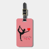 ヨガハート&愛あなたの日，毎日/ Yogini Lug ラゲッジタグ (正面縦)
