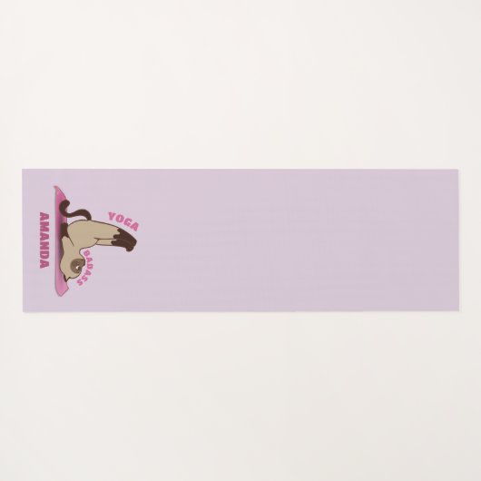 ヨガバタストレーニングキティキャット名前をカスタムするヨガマット ヨガマット (裏面(横))