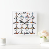 ヨガバディ スクエア壁時計 (ホーム)