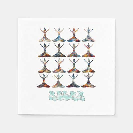 ヨガバディ スタンダードカクテルナプキン (正面)