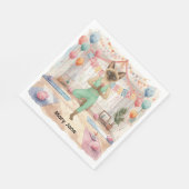 ヨガバースデーパーティーforシャム猫好き スタンダードランチョンナプキン (角)