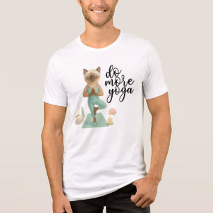 ヨガバースデーパーティーforシャム猫好き トライブレンドTシャツ