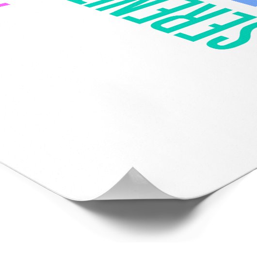 ヨガパステルカラーエレガントワードクラウドの喜び ポスター (角)