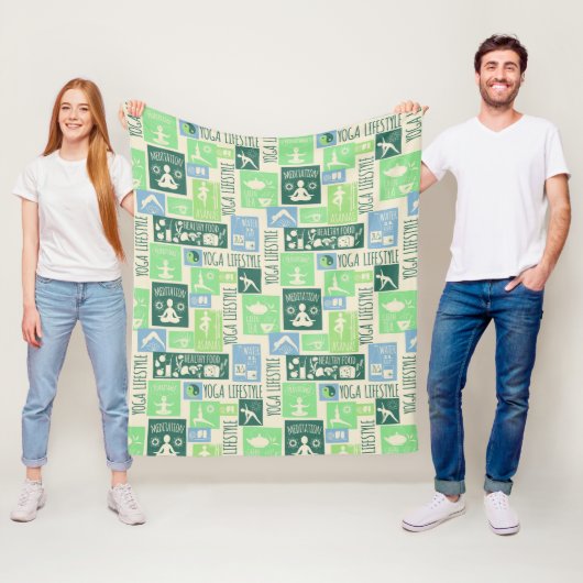 ヨガパターンフリースブランケット フリースブランケット (インサイチュ)