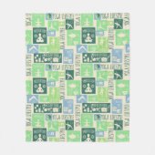 ヨガパターンフリースブランケット フリースブランケット (正面)