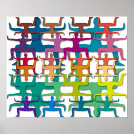 ヨガパターン ポスター