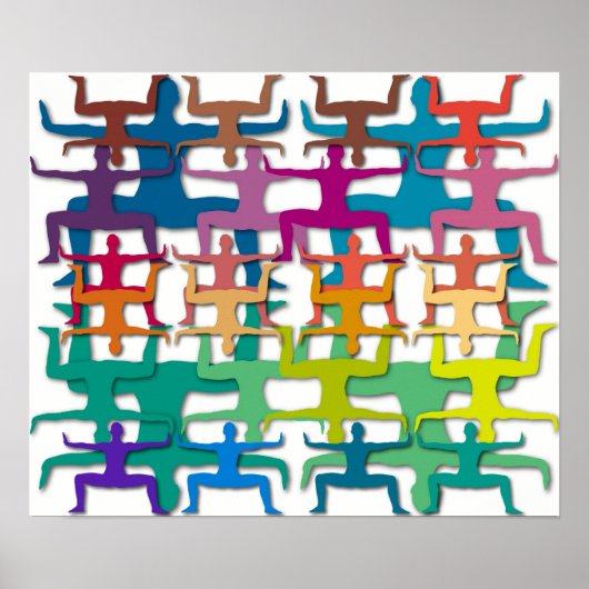 ヨガパターン ポスター (正面)