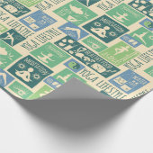 ヨガパターン ラッピングペーパー (角)