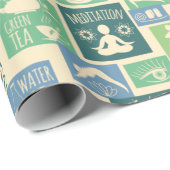 ヨガパターン ラッピングペーパー (ロールコーナー)