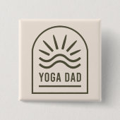 ヨガパパ禅スピリチュアルヨギメンボホ 缶バッジ (正面)