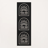 ヨガパパ親父ブラック ヨガマット (正面)