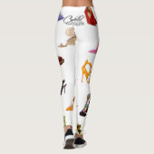 ヨガパンツレギンスストレッチパンツシンデレラシューズ レギンス (裏面)