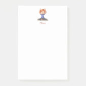ヨガパーソナライズされたを行う女の子Post-it®ノート ポストイット (正面)